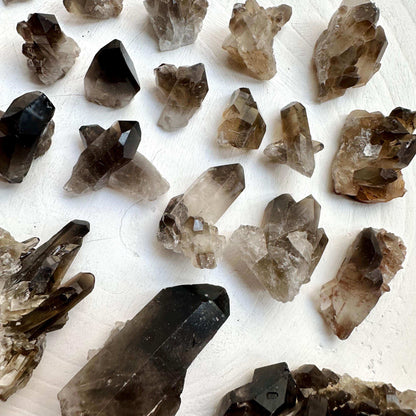 Smoky Quartz Cluster - GetYourCrystal