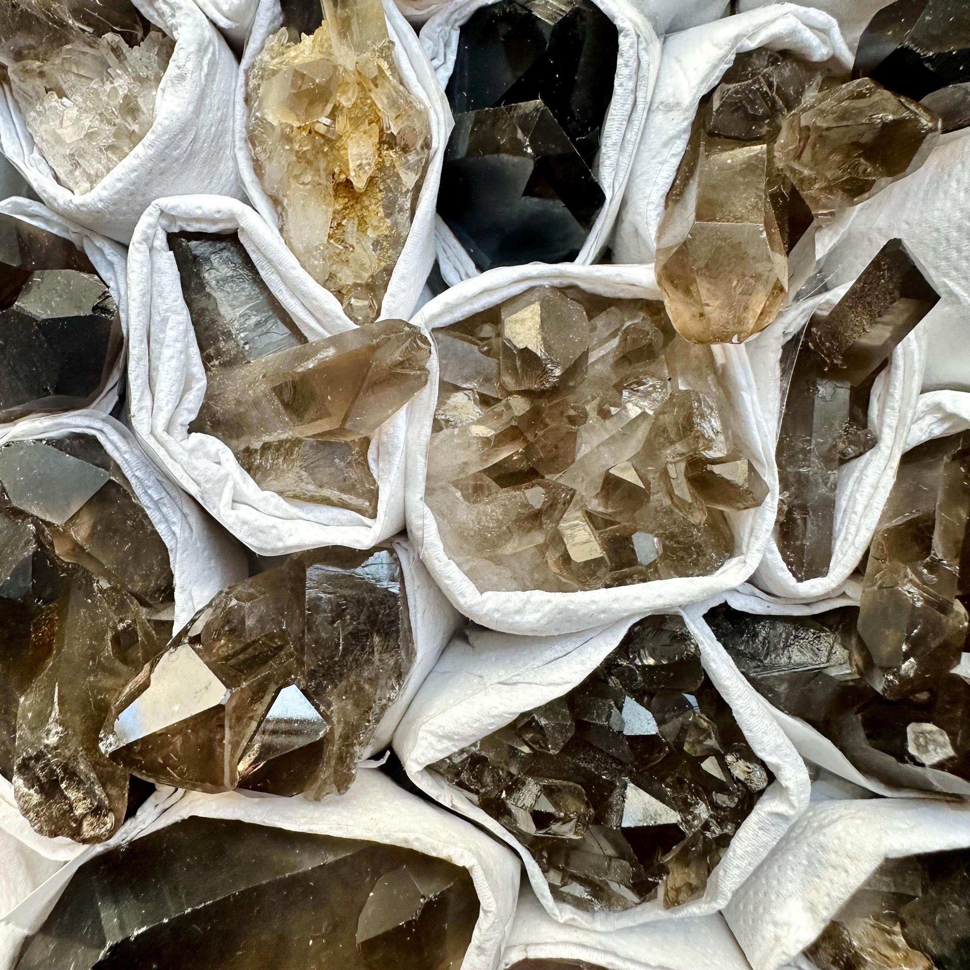 Smoky Quartz Cluster - GetYourCrystal
