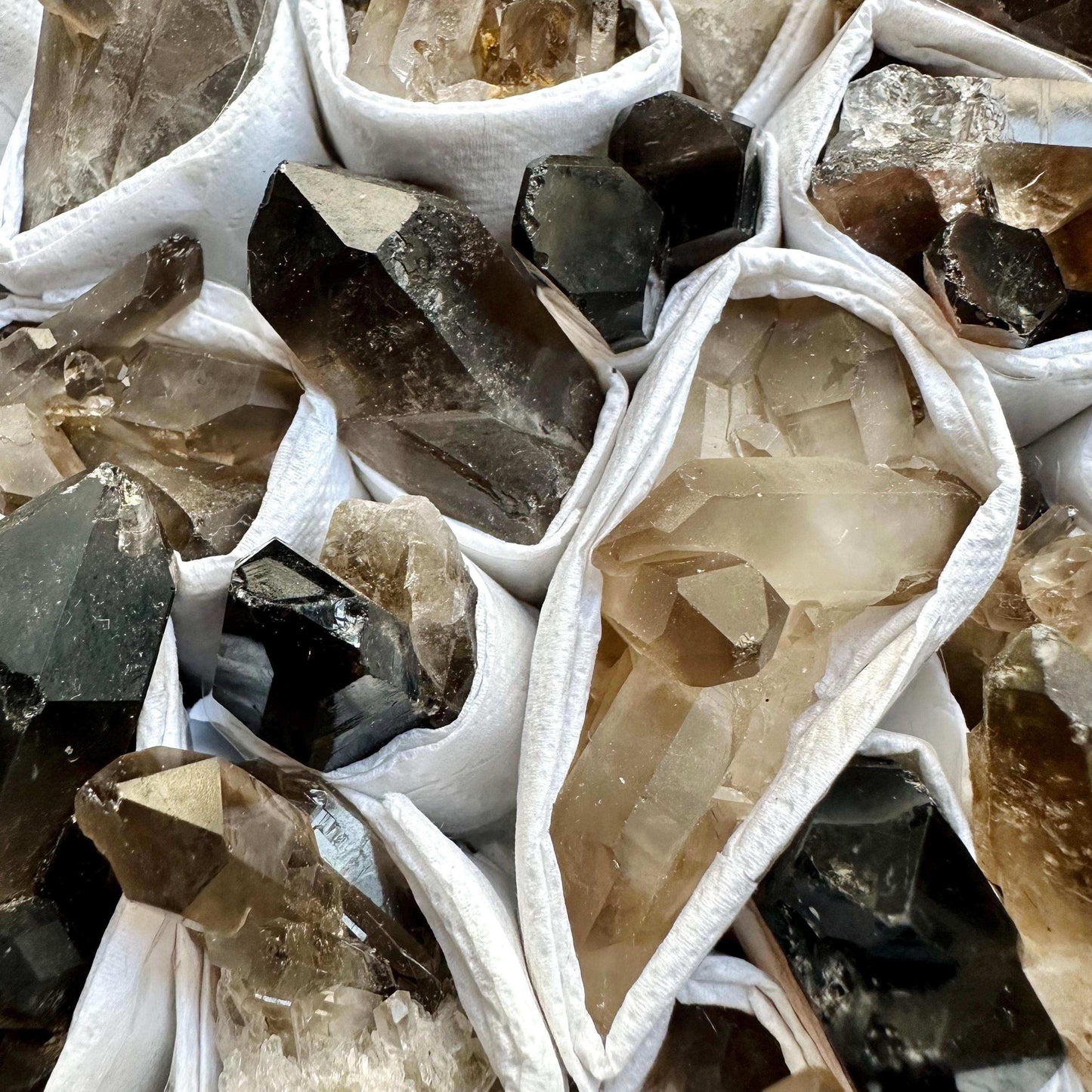 Smoky Quartz Cluster - GetYourCrystal