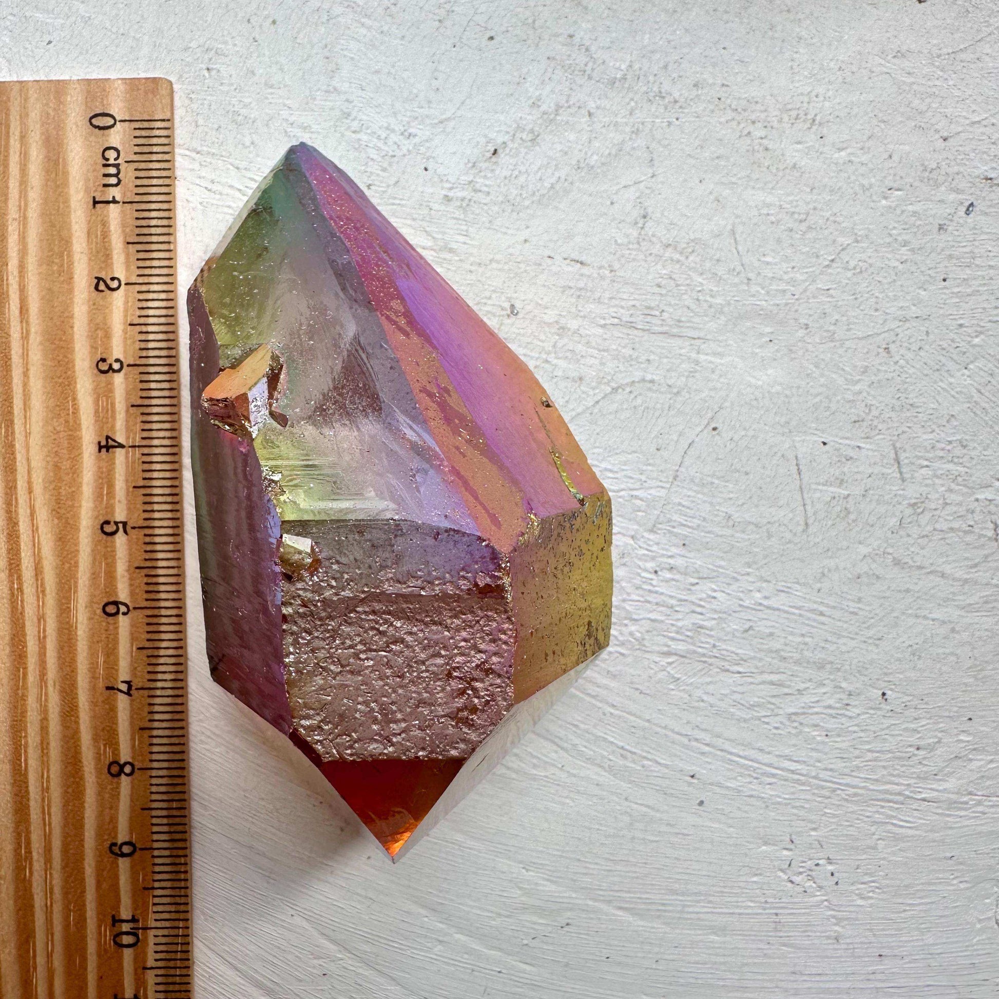 Sunset Aura Quartz | Double Terminated - GetYourCrystal