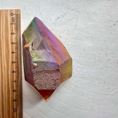 Sunset Aura Quartz | Double Terminated - GetYourCrystal